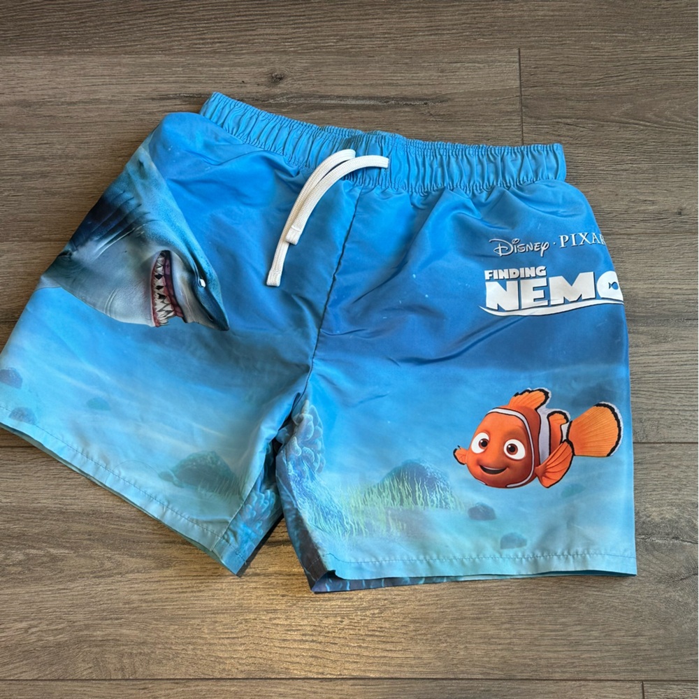 Finding Nemo Swim Trunks | H&M Kids Swim Trunks - Disney Pixar | Nemo and Sharks - Picture 2 of 9